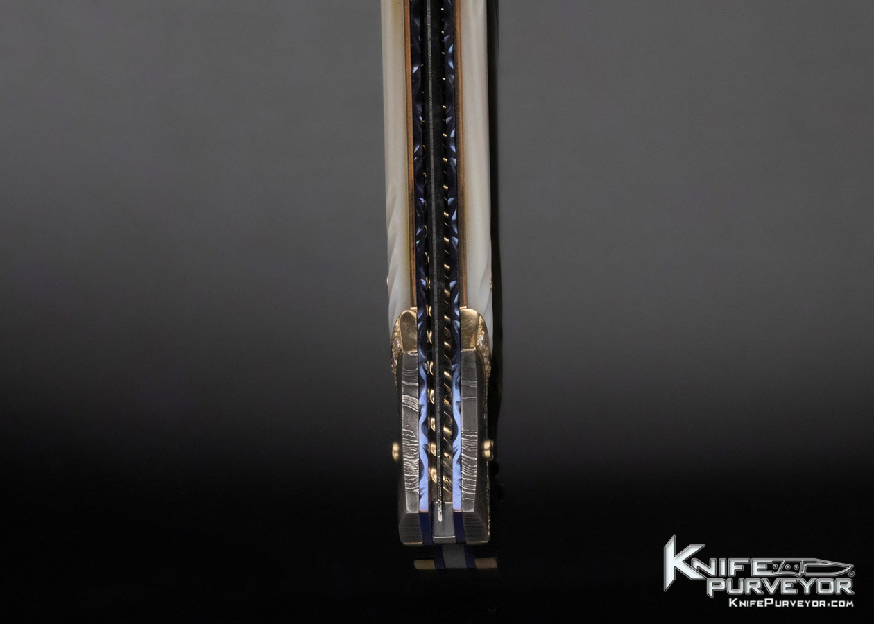 George Dailey Custom Knife Diamond & Sapphire Encrusted Linerlock Dagger 11782