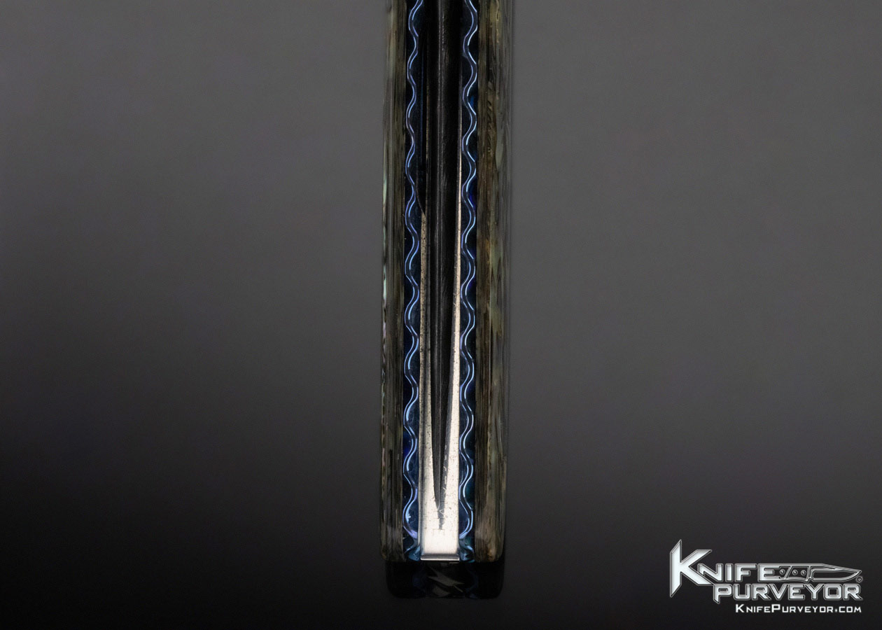 Phil Boguszewski Custom Abalone and Damascus Linerlock 11747