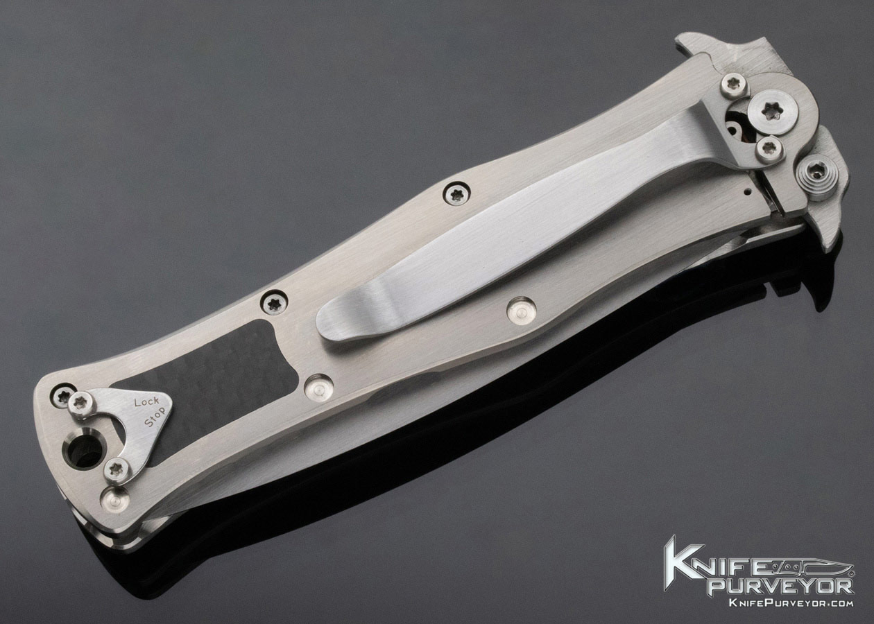 Darrel Ralph Custom Knife Madd Maxx Carbon Fiber Interframe Assisted Opening Frame Lock Flipper - Image 5