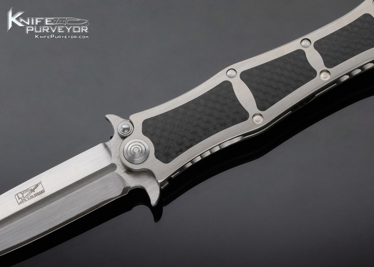 Darrel Ralph Custom Knife Madd Maxx Carbon Fiber Interframe Assisted Opening Frame Lock Flipper - Image 2