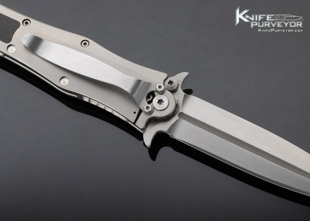 Darrel Ralph Custom Knife Madd Maxx Carbon Fiber Interframe Assisted Opening Frame Lock Flipper - Image 4