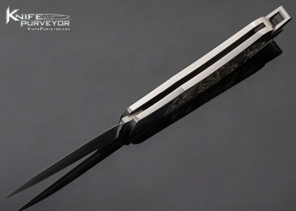 Dick Hodgson Custom Knife Abalone Interframe Lockback 11671