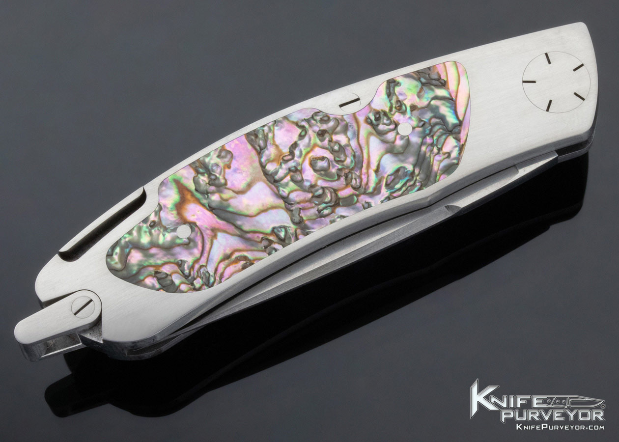Dick Hodgson Custom Knife Abalone Interframe Lockback - Image 3