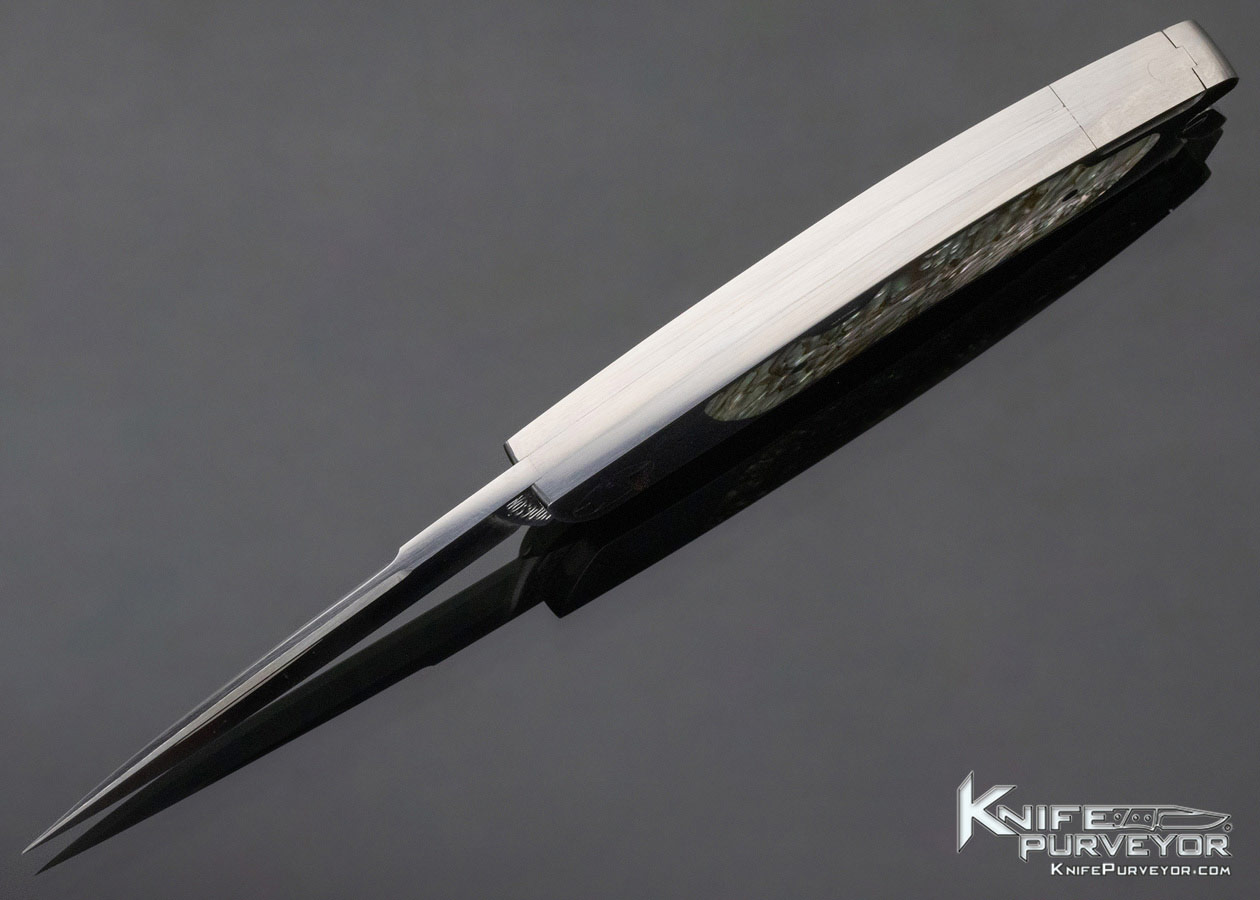 Dick Hodgson Custom Knife Abalone Interframe Lockback - Image 5