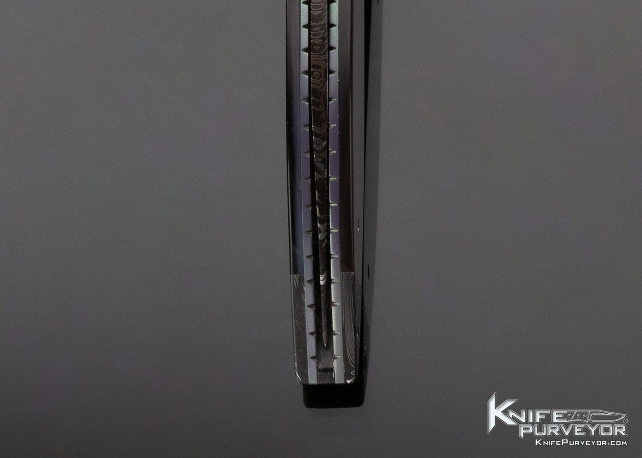 Jerry McClure Custom Knife BlackLip Pearl and Damascus Linerlock - Image 8