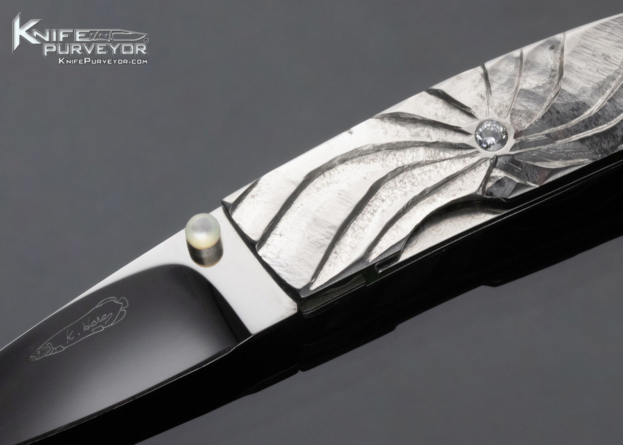 Koji Hara Custom Knife Carved Linerlock - Image 2