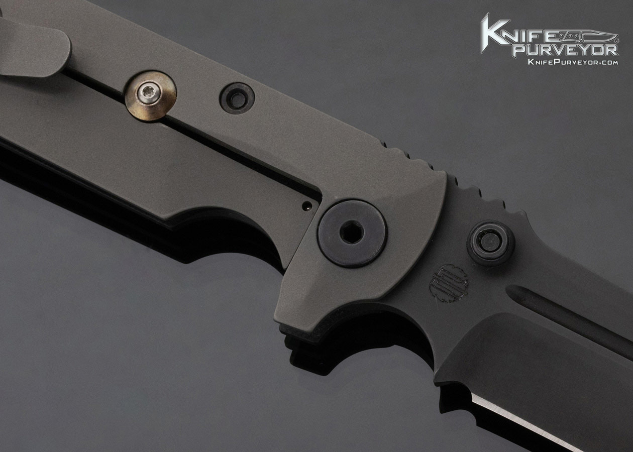 Mick Strider Custom Knife Black G-10 Dauntless Framelock - Knife
