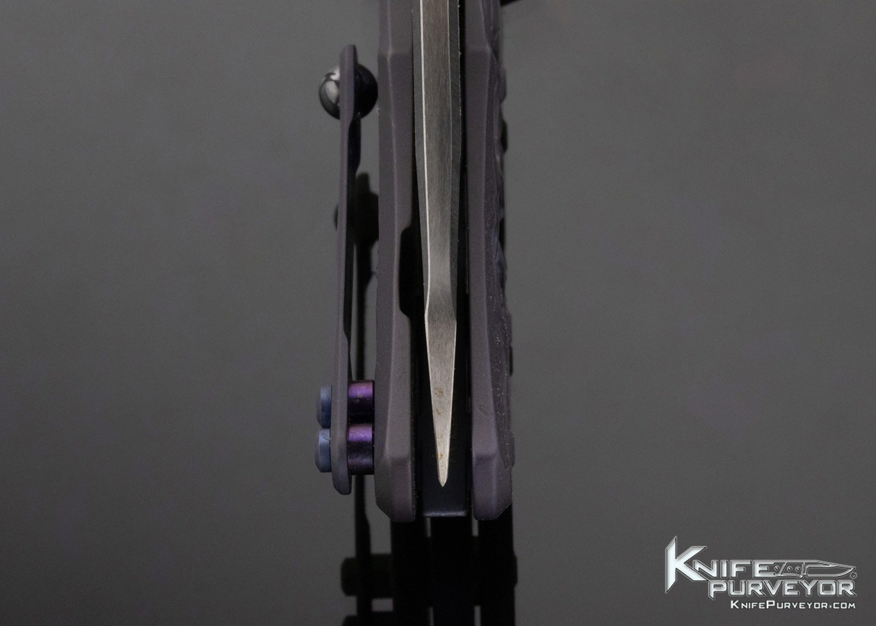 Olamic Custom Knife Hand Carved by Andrei Kolesnikov "Zagan" Busker Framelock Front Flipper - Image 8