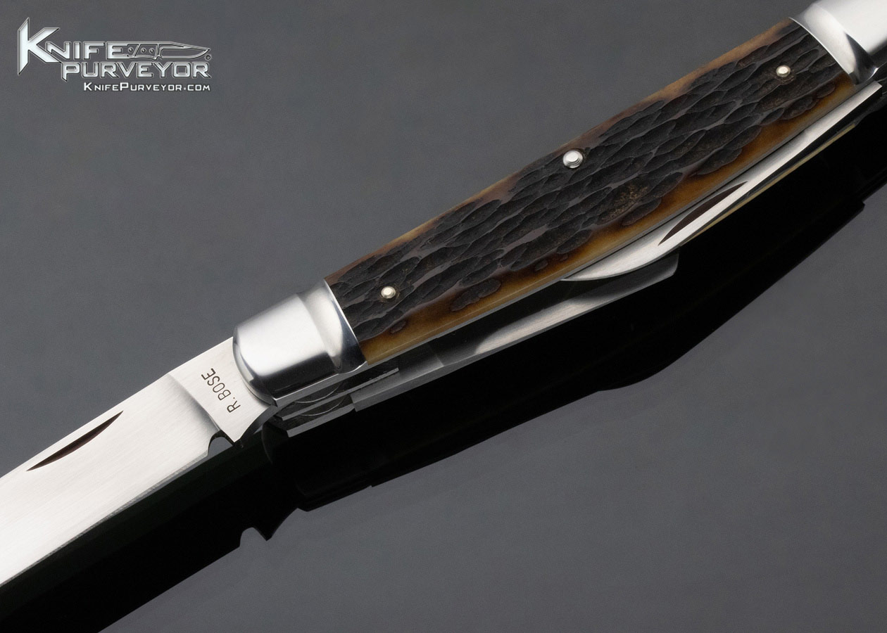 Reese Bose Custom 4 Blade Congress Remington Jigged Bone Slip Joint #1 - Image 2