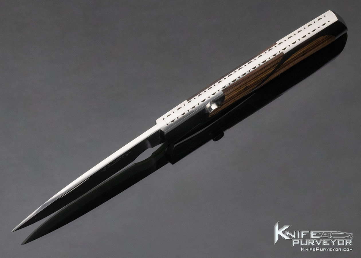 Scott Sawby Custom Knife Kingwood "Woodcock" Button Lock - Image 7