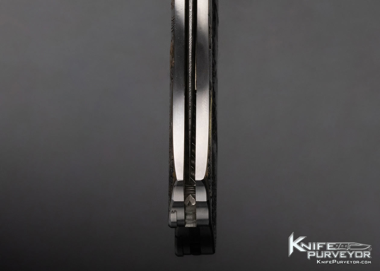 Joe Kious Custom Knife CJ Cai Engraved "Lady Godiva" Pocket Locket Automatic Dagger - Image 10