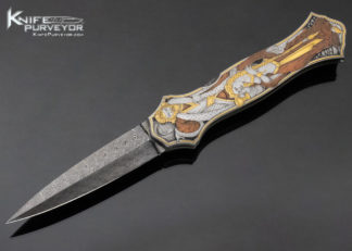 Joe Kious Custom Knife Jon Robyn Engraved "Lady Godiva" 12171