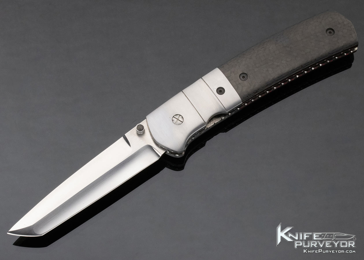 Mel Pardue Custom Knife Carbon Fiber Linerlock 12210