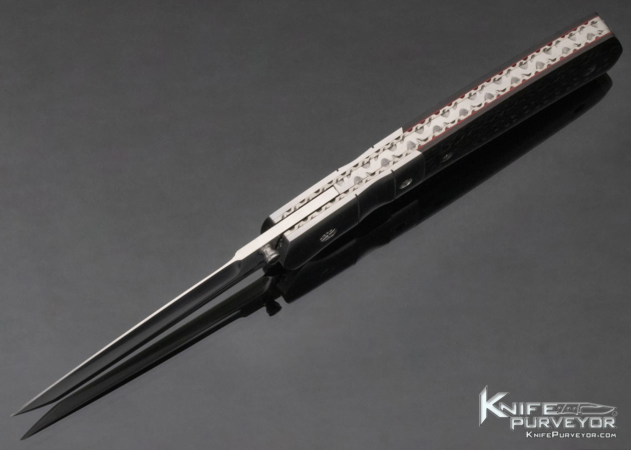 Mel Pardue Custom Knife Carbon Fiber Linerlock - Image 7