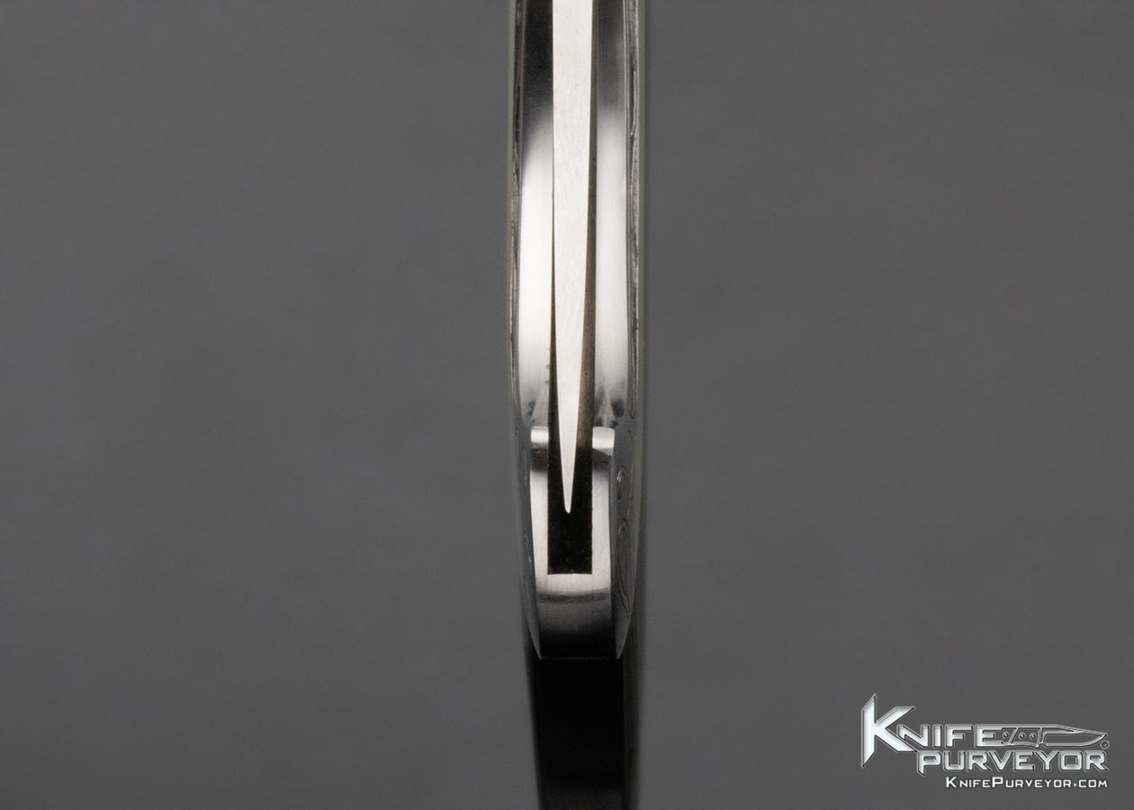 Bailey Bradshaw Custom Knife Sole Authorship Engraved Gold Lip Pearl Self Lock 12280