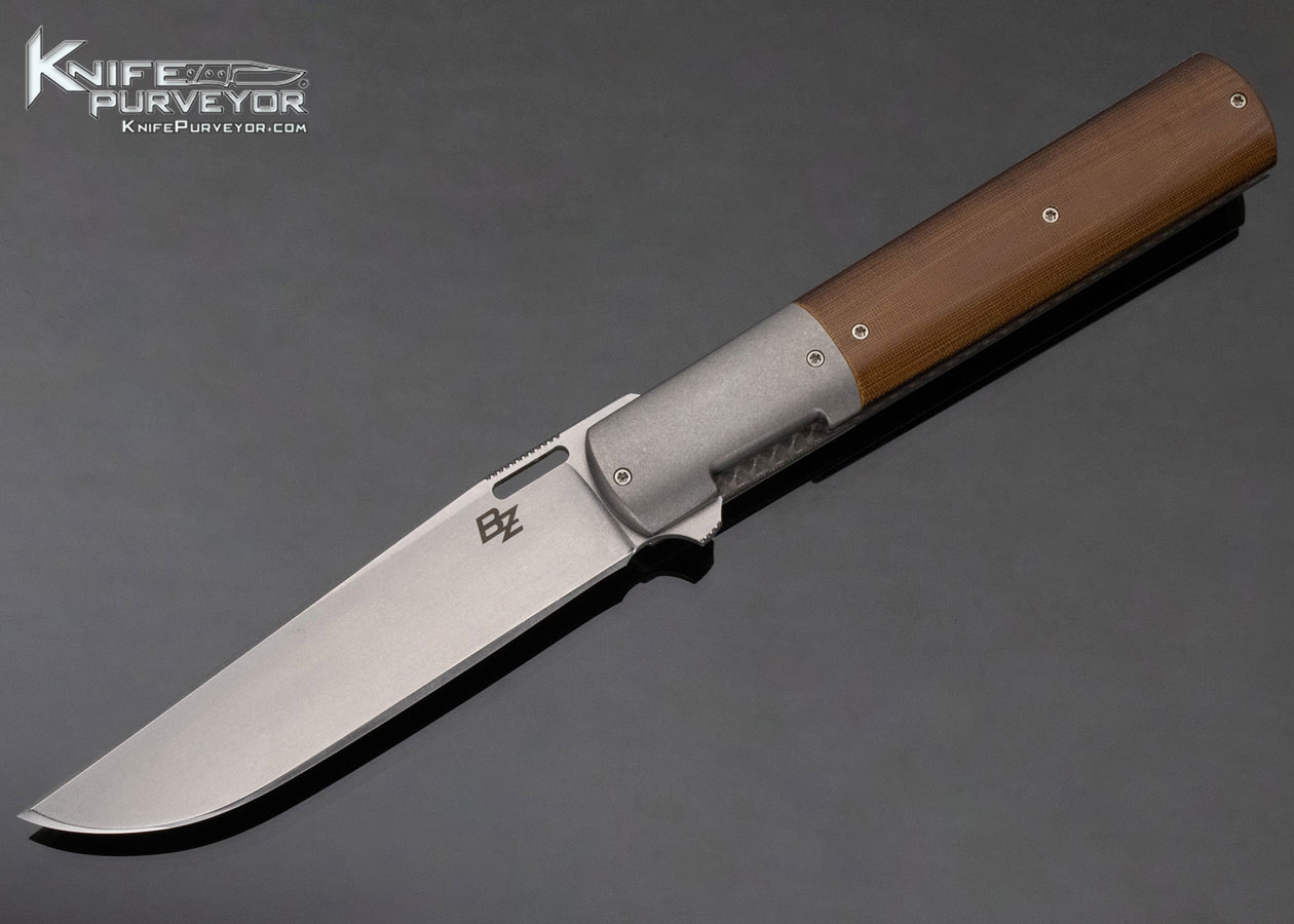 Brad Zinker Custom Knife Micarta and Titanium Urban Barlow