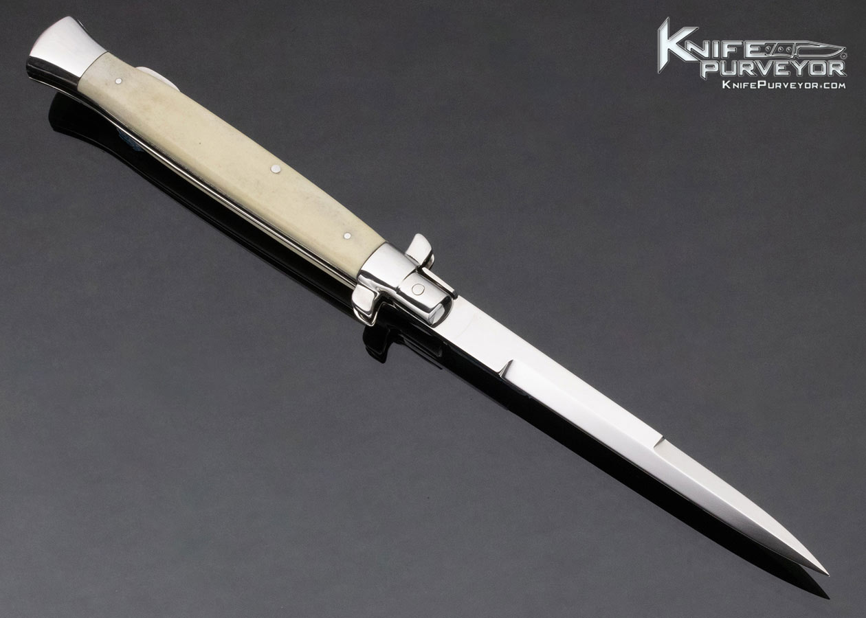 Butch Vallotton Custom Knife Bone Stiletto Dagger 12289