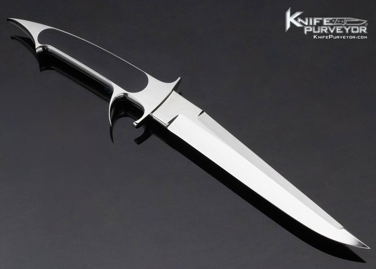 Charles Bennica Custom Knife Obsidian Integral "Squale" - Image 3