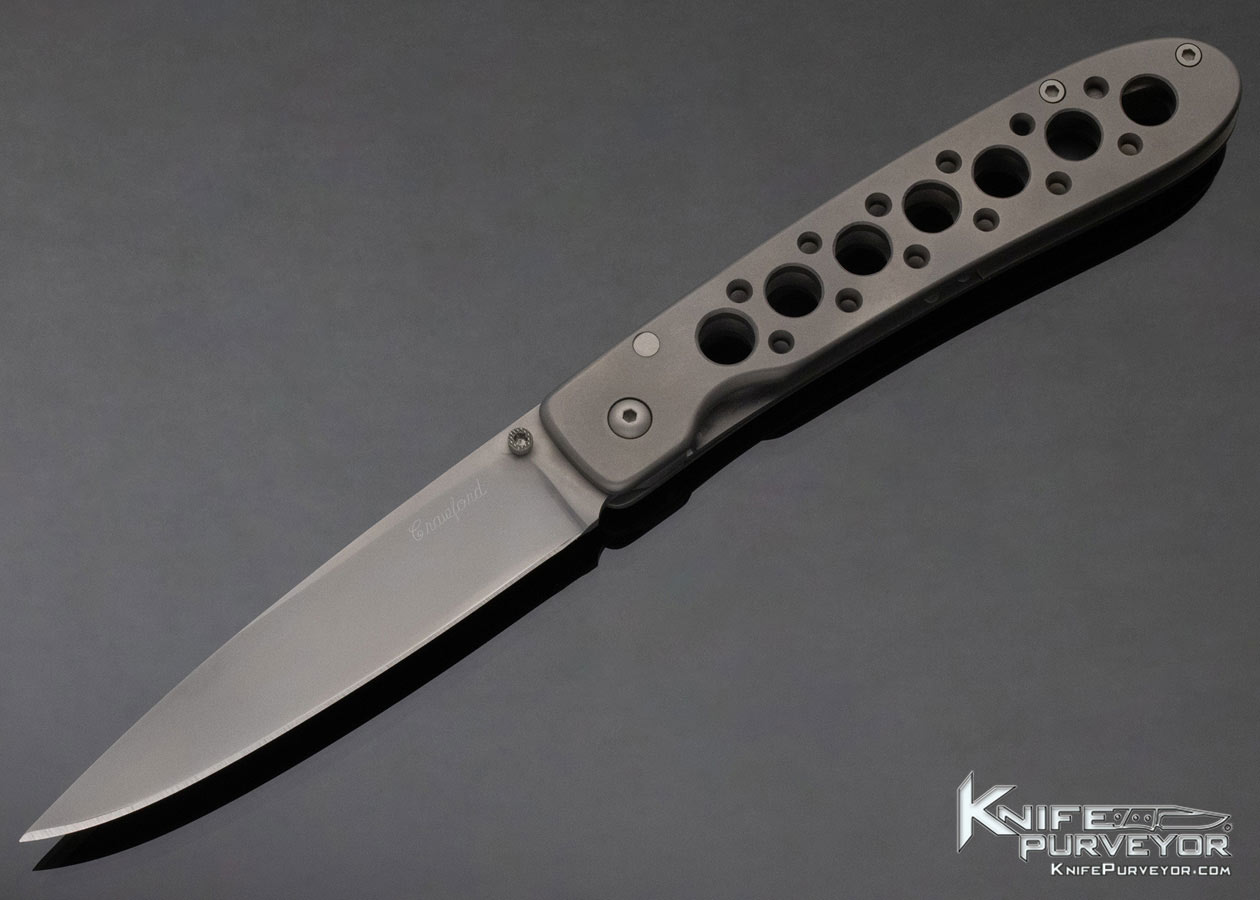 Crawford Knives Custom Knife Titanium Linerlock 12381