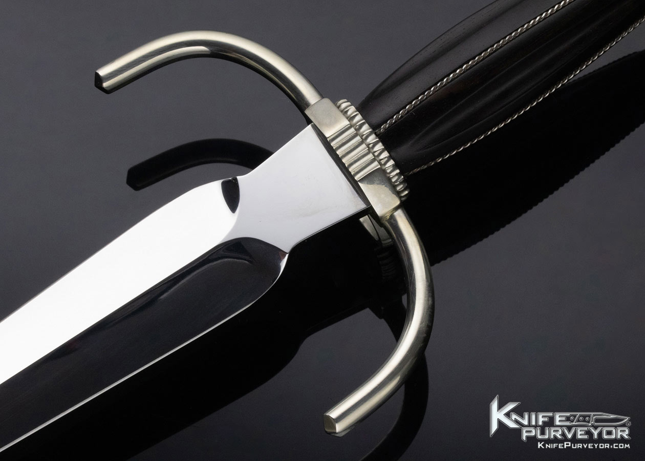 Dr. Fred Carter Custom Knife Fluted Ebony Ring Dagger - Image 5