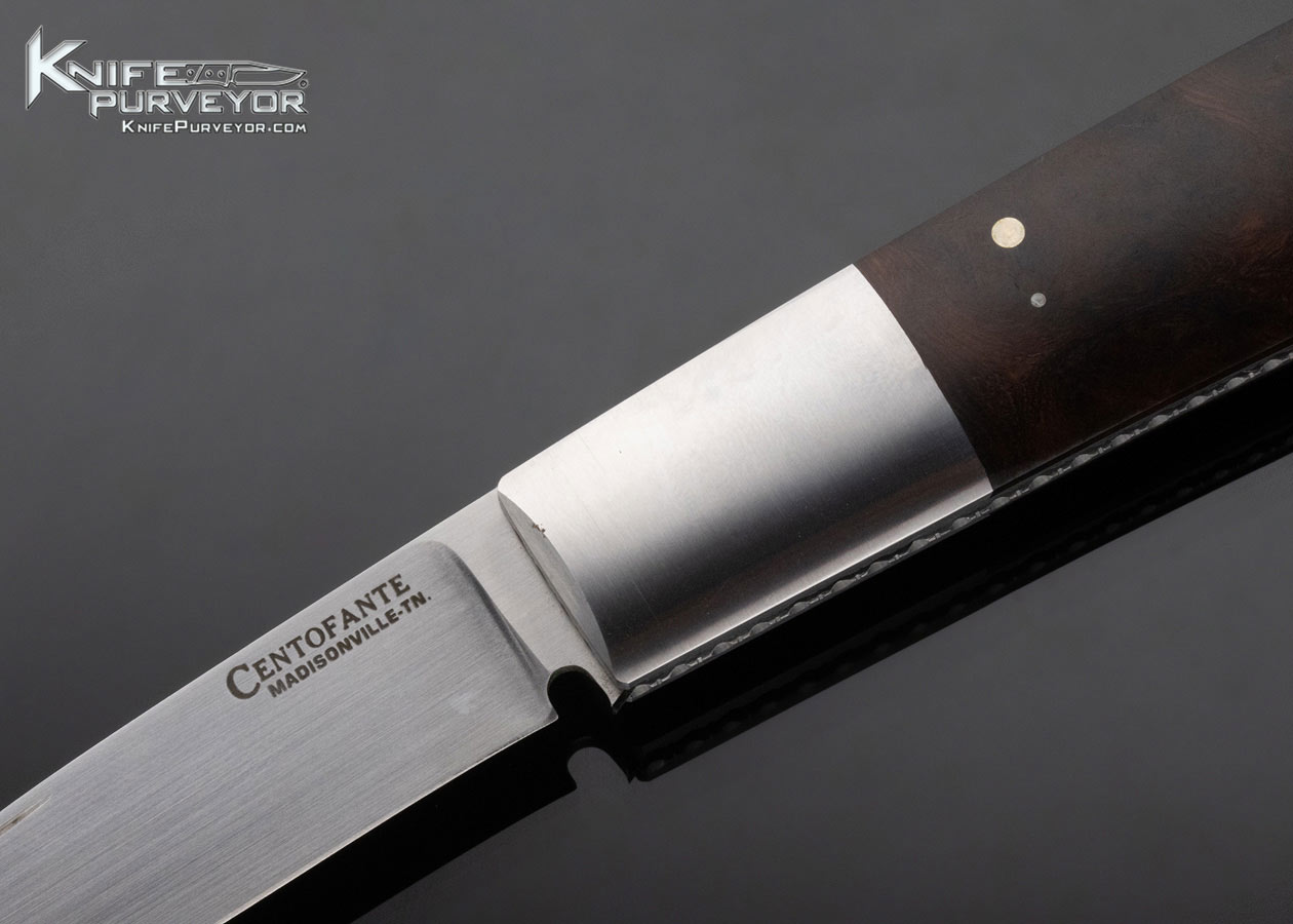 Frank Centofante Custom Knife Desert Ironwood Lockback - Image 2