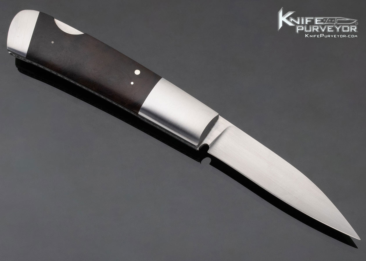 Frank Centofante Custom Knife Desert Ironwood Lockback - Image 4