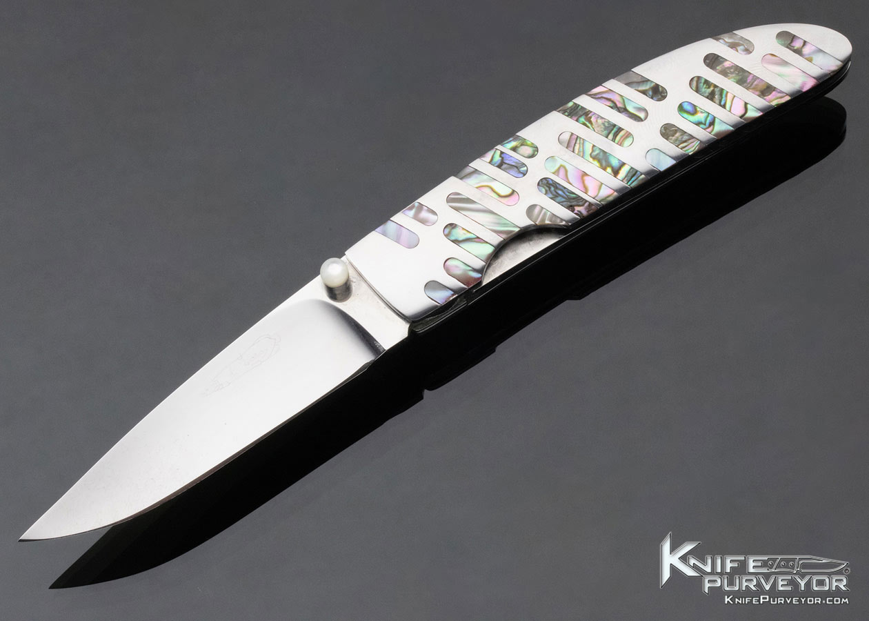 Koji Hara Custom Abalone Linerlock 11877