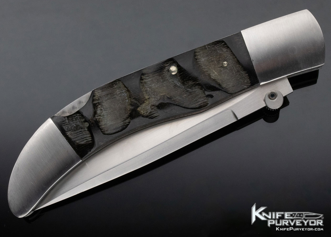 Mel Pardue Custom Knife Kudu Horn Large Lockback - Image 5