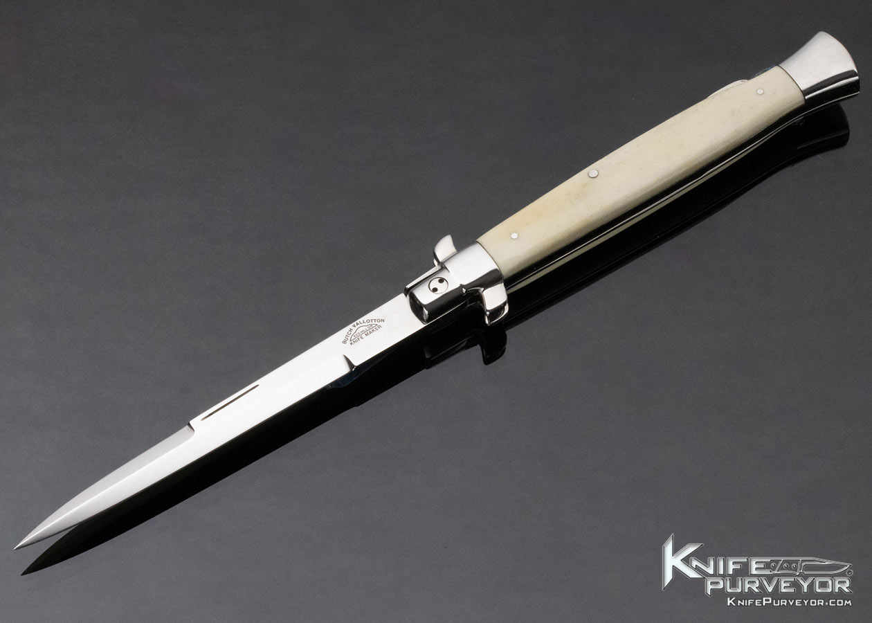 Butch Vallotton Custom Knife Bone Stiletto Dagger 12289
