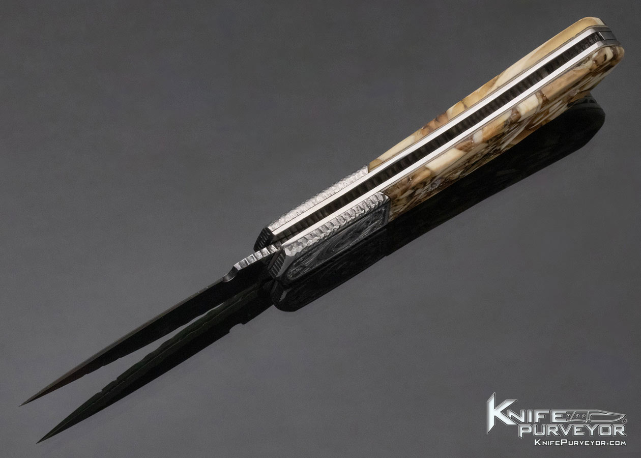 Peter Truncali Custom Knife Engraved Composite Lockback - Image 7