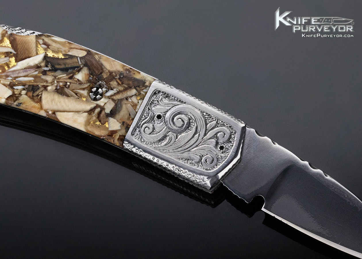 Peter Truncali Custom Knife Engraved Composite Lockback - Image 4