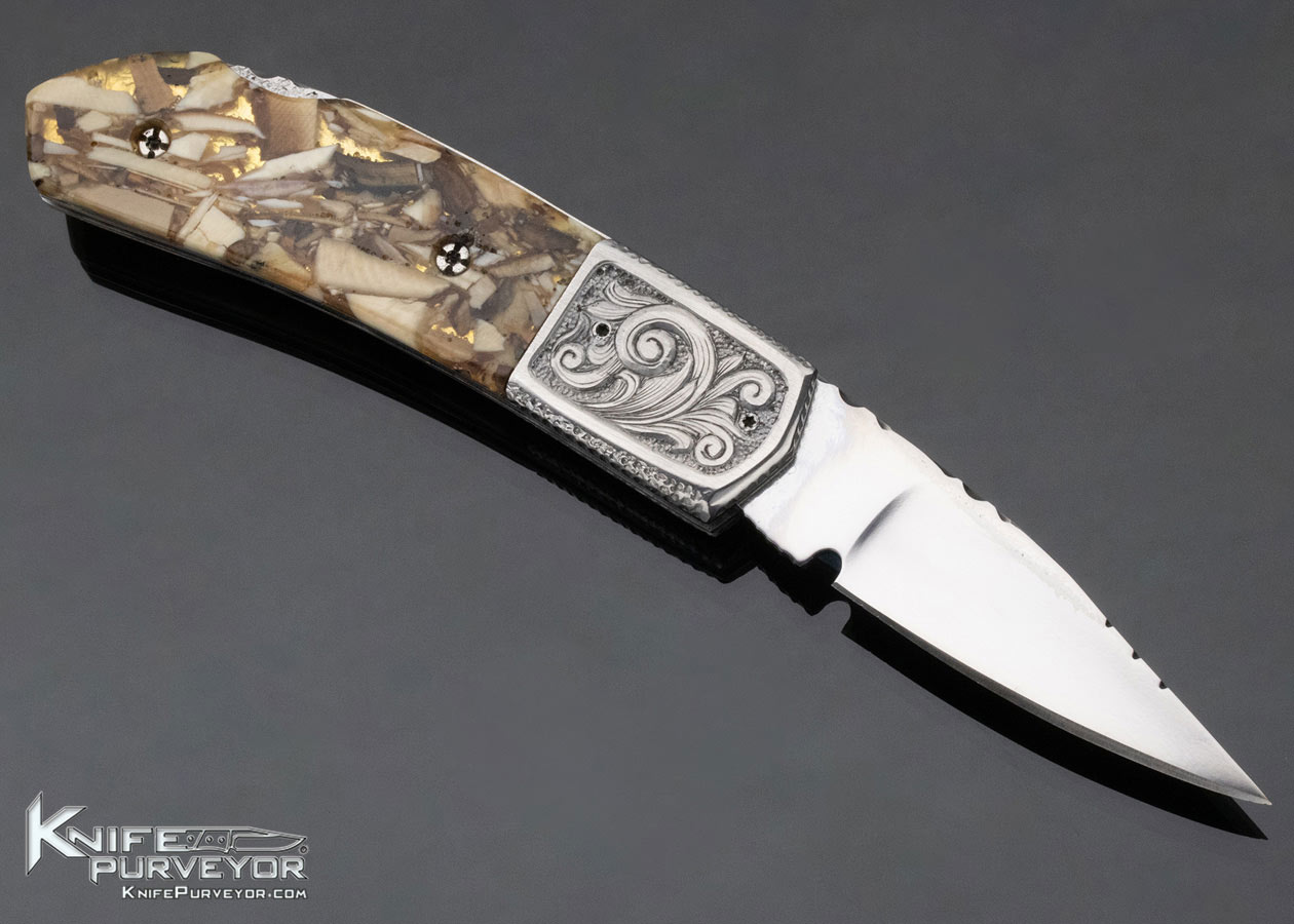 Peter Truncali Custom Knife Engraved Composite Lockback - Image 3