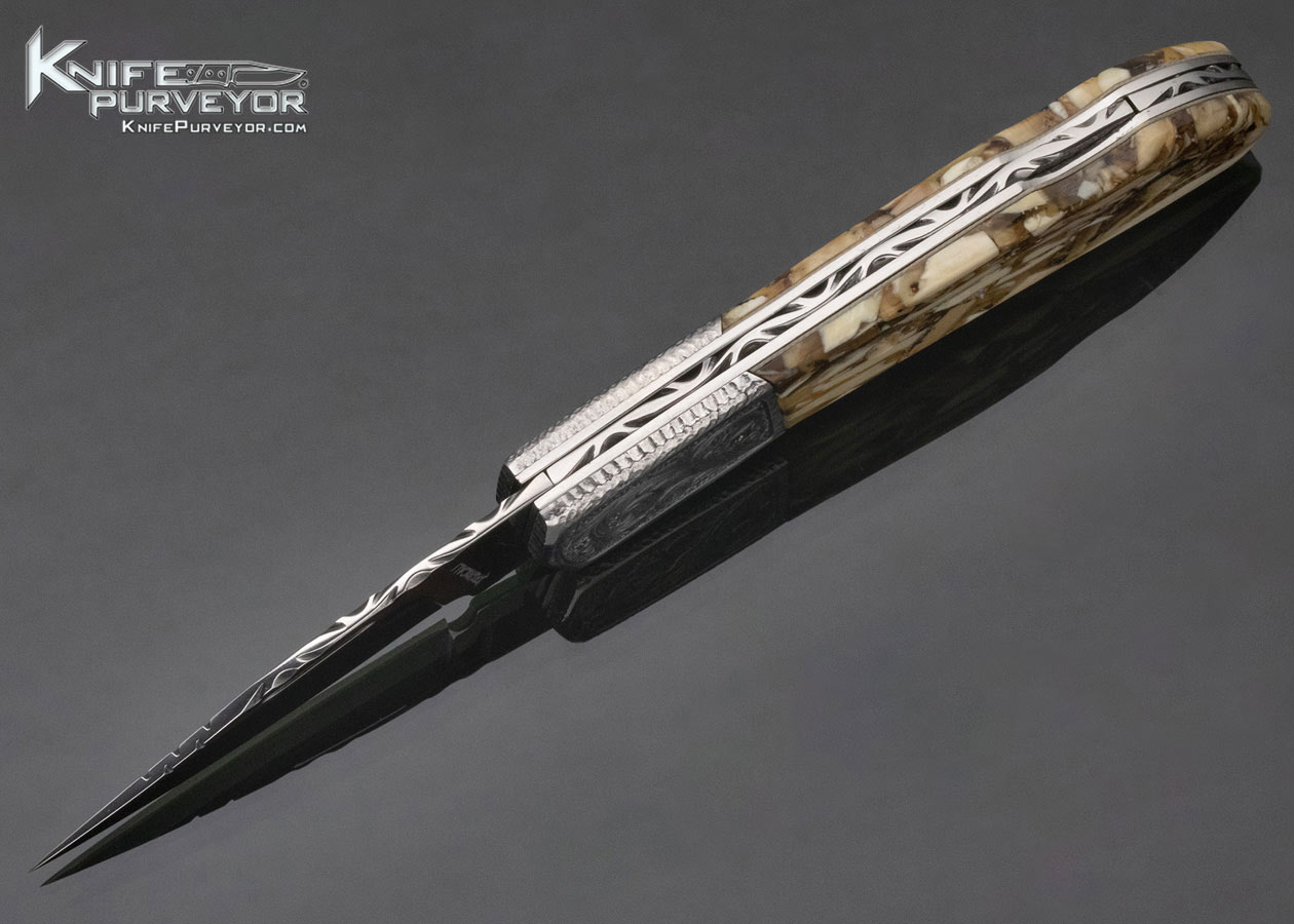 Peter Truncali Custom Knife Engraved Composite Lockback - Image 6