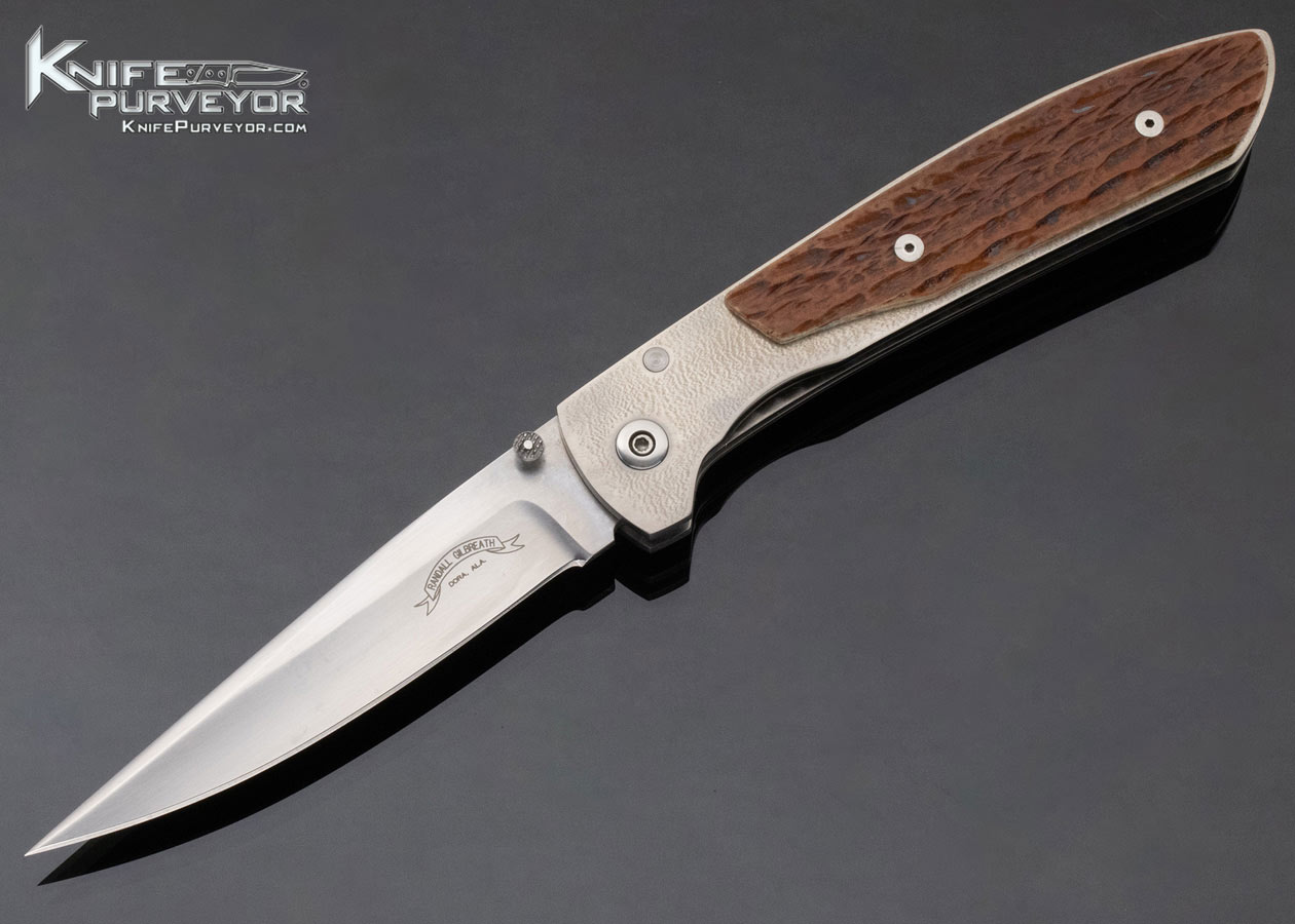 Randall Gilbreath Custom Knife Jigged Bone Linerlock 12293