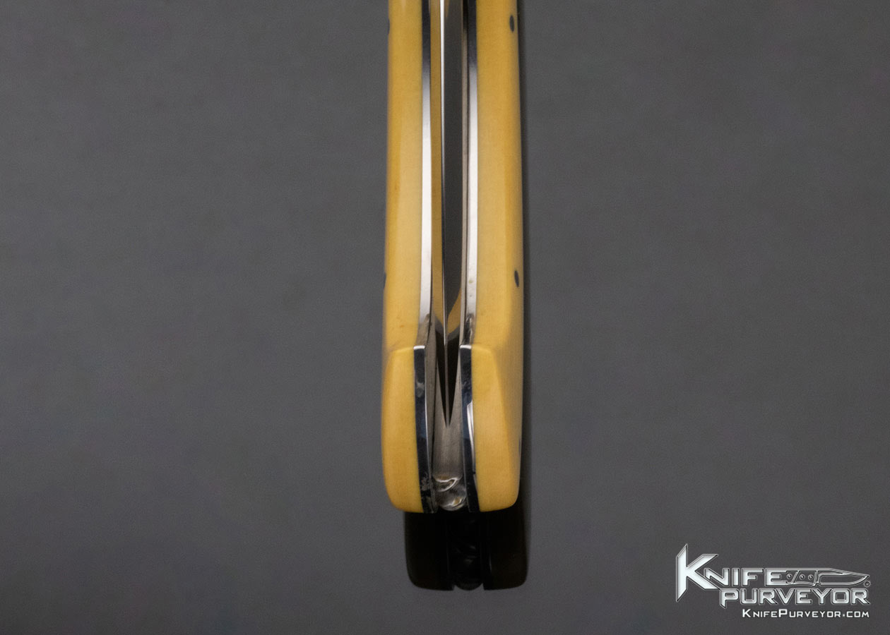 Phil Boguszewski Custom Knife Westinghouse Micarta Front Lock Folder - Image 8