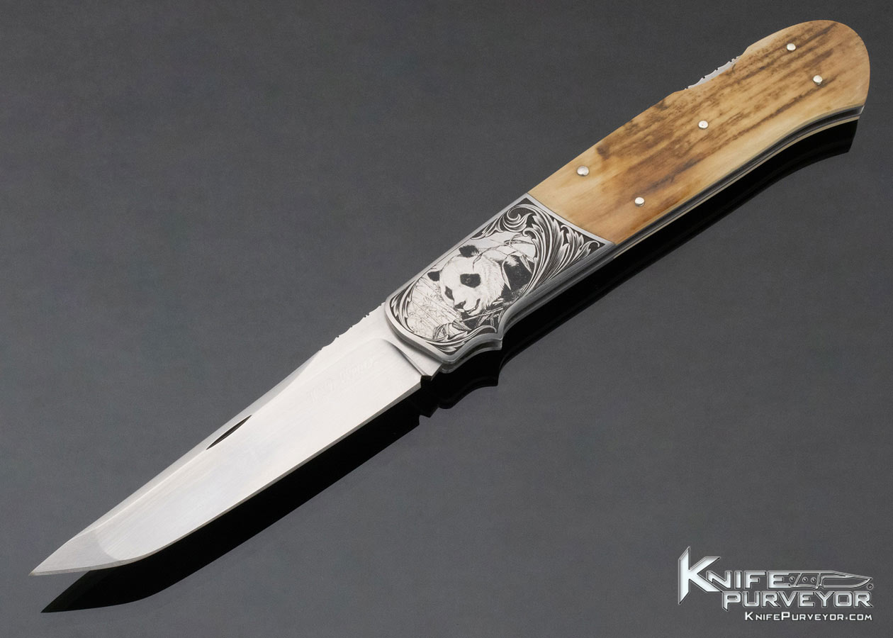 W.D. Pease Custom Knife Lisa Tomlin Engraved 