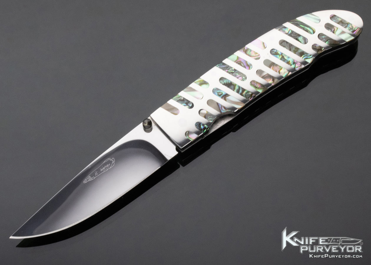 Koji Hara Custom Abalone Linerlock 11898