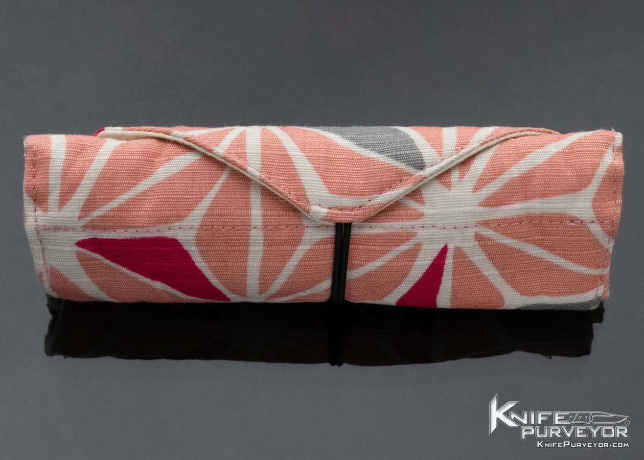 Koji Hara Custom Knife Abalone Inlaid Linerlock - Image 9