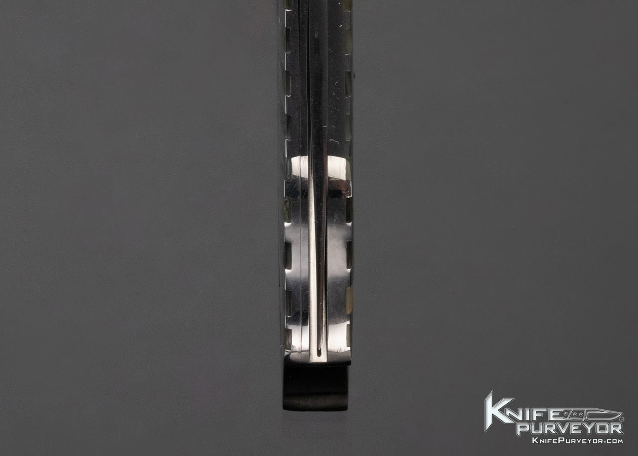 Koji Hara Custom Knife Abalone Inlaid Linerlock - Image 8