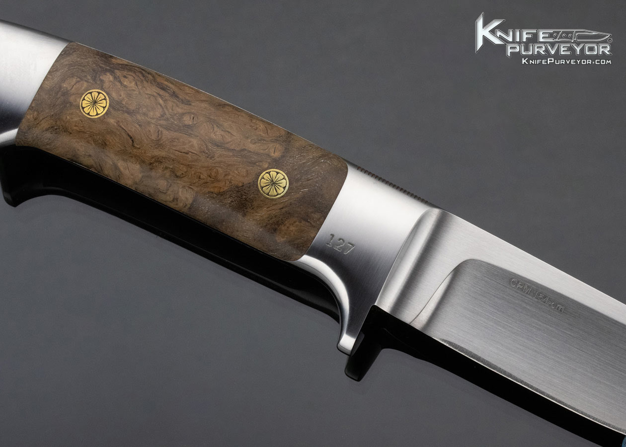 Edmund Davidson Custom Knife Loveless Design Integral Drop Point Hunter - Image 4