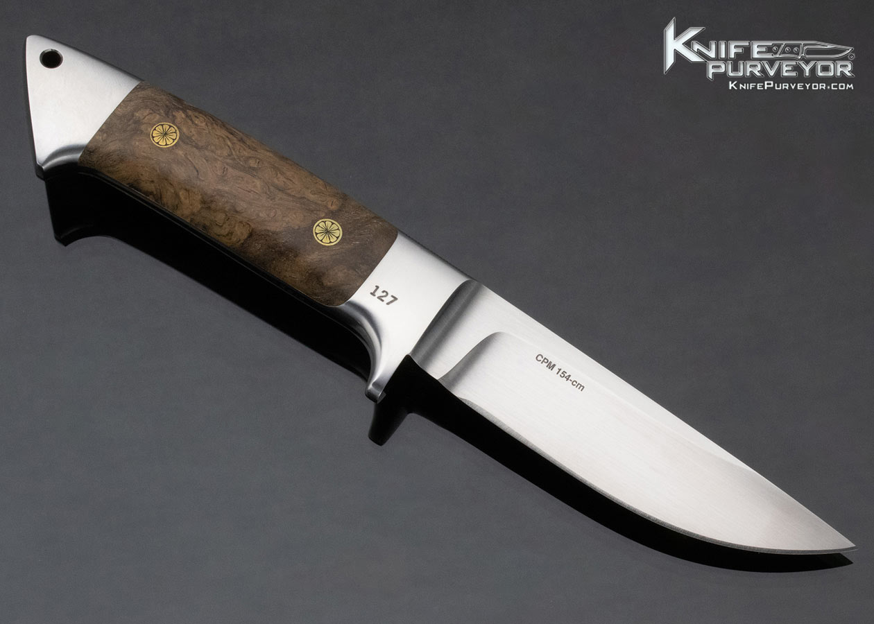 Edmund Davidson Custom Knife Loveless Design Integral Drop Point Hunter - Image 3