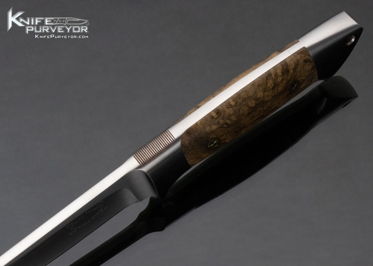 Edmund Davidson Custom Knife Loveless Design Integral Drop Point Hunter - Image 5