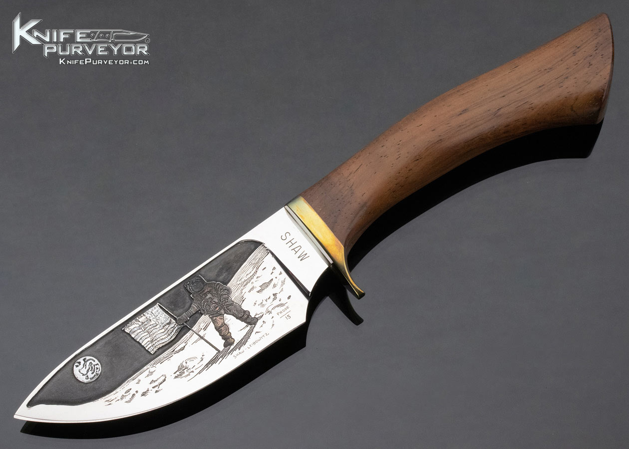 Shaw Leibowitz Custom Knife The First Man on the Moon Fixed Blade 12902