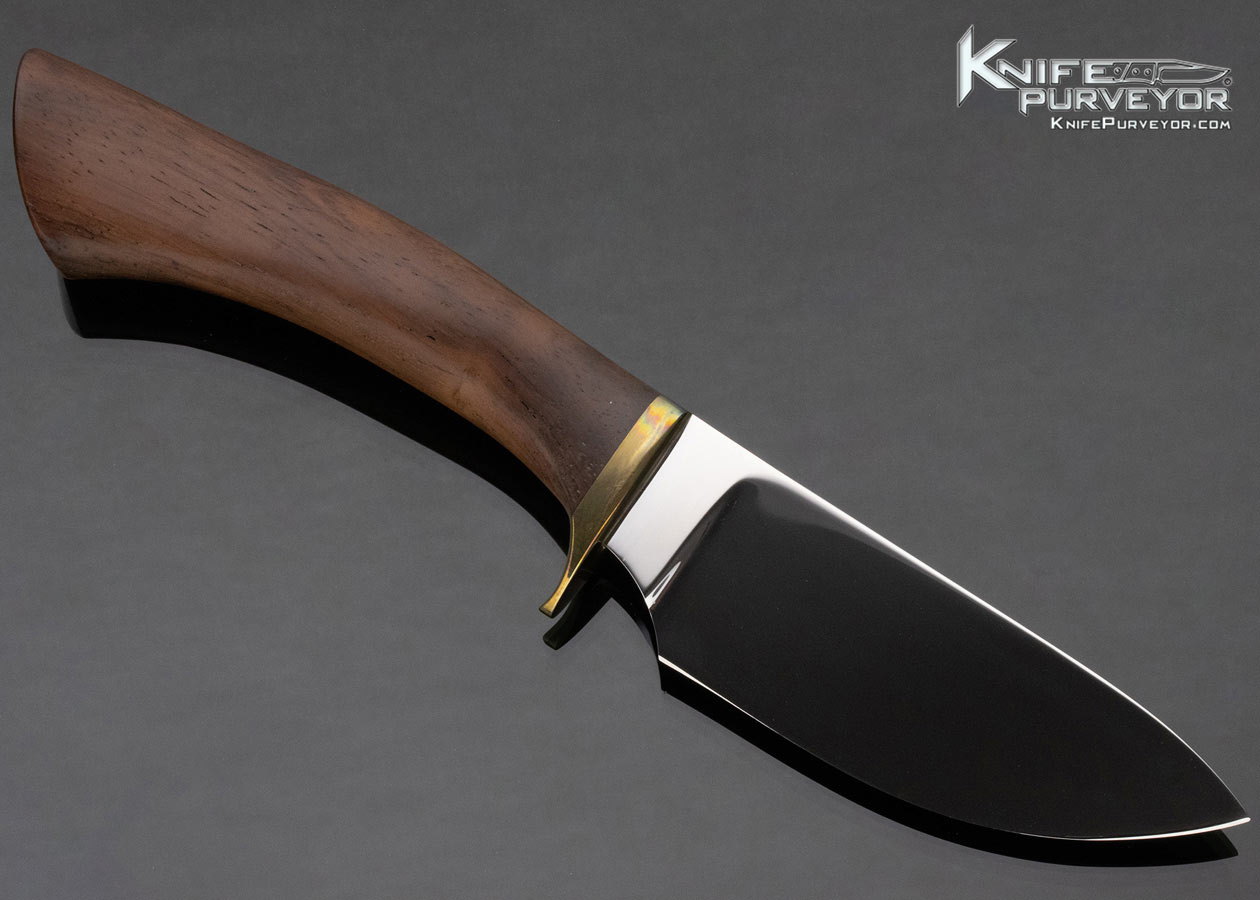 Shaw Leibowitz Custom Knife Brazilian Rose Wood Sole Authorship Engraved The First Man on the Moon Fixed Blade - Image 3