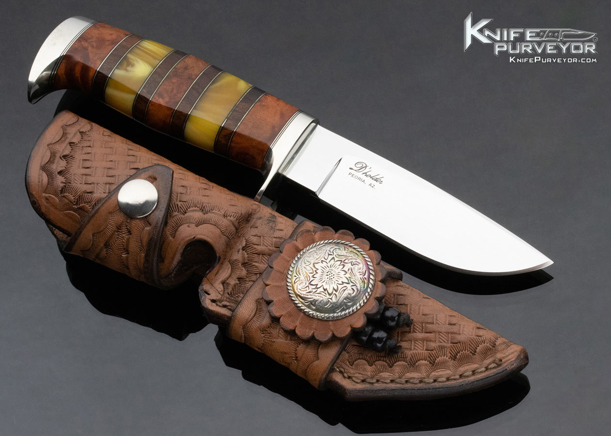 D' Holder Custom Knife Amber & Oosic "My Knife" - Image 4