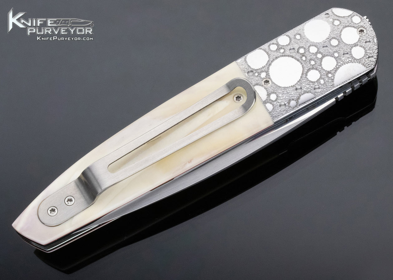 Andre Thorburn Custom Knife Hippo Tooth Front Flipper Linerlock - Image 4