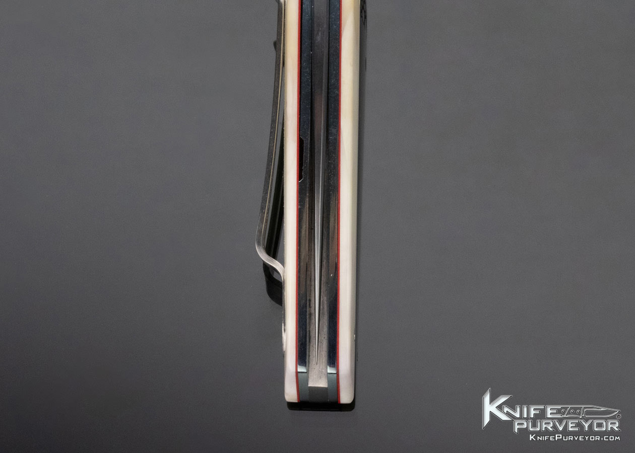 Andre Thorburn Custom Knife Hippo Tooth Front Flipper Linerlock - Image 7