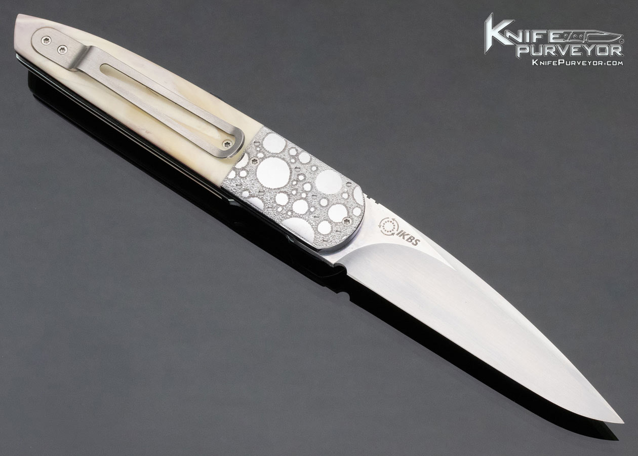 Andre Thorburn Custom Knife Hippo Tooth Front Flipper Linerlock - Image 3
