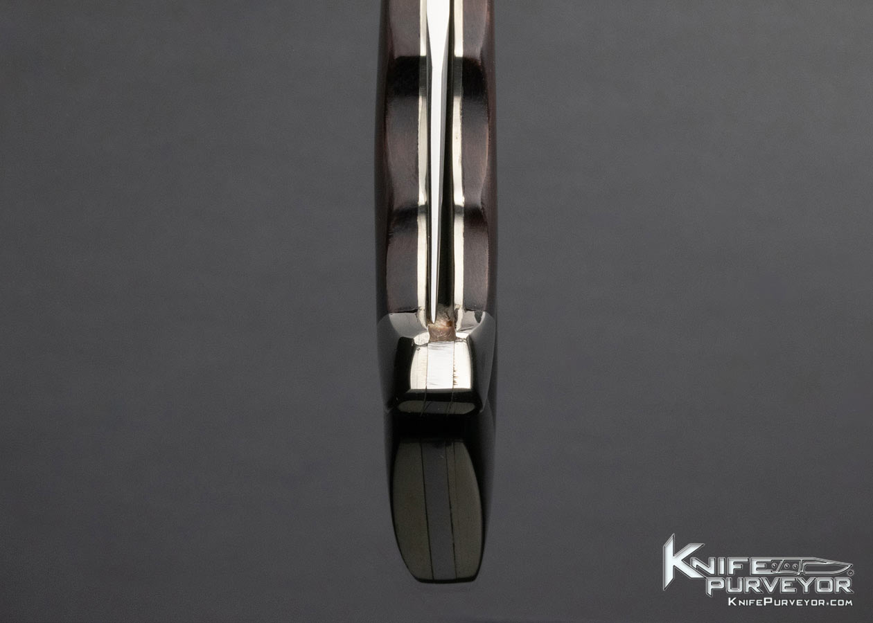 D'Alton Holder Custom Knife Finger Grooved Ironwood Lockback - Image 9
