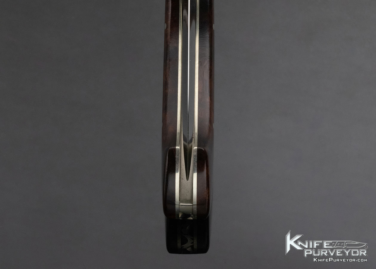 Phil Boguszewski Custom Knife Desert Ironwood (Crack in the Scale) Front Lock Folder - Image 7